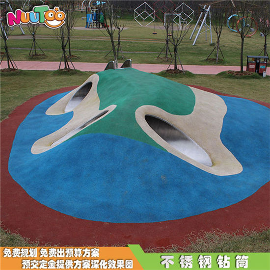 鉆洞定制戶外不銹鋼滑梯價(jià)格_樂(lè)圖非標(biāo)游樂(lè)設(shè)備
