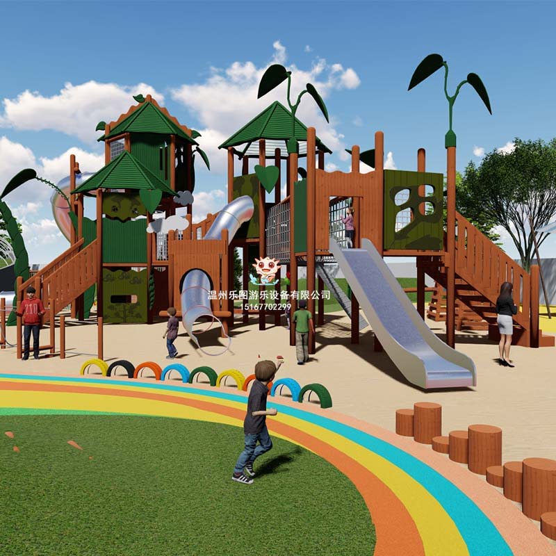 原木組合兒童戶外滑梯怎么樣？有何優(yōu)勢