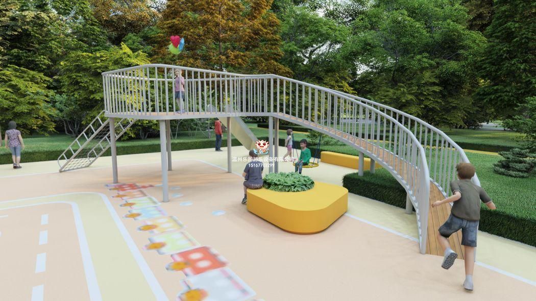 戶外無(wú)動(dòng)力游樂(lè)設(shè)備放置在幼兒園有什么益處？